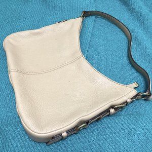 Calvin Klein Pebble Leather shoulder bag Tan/beige color